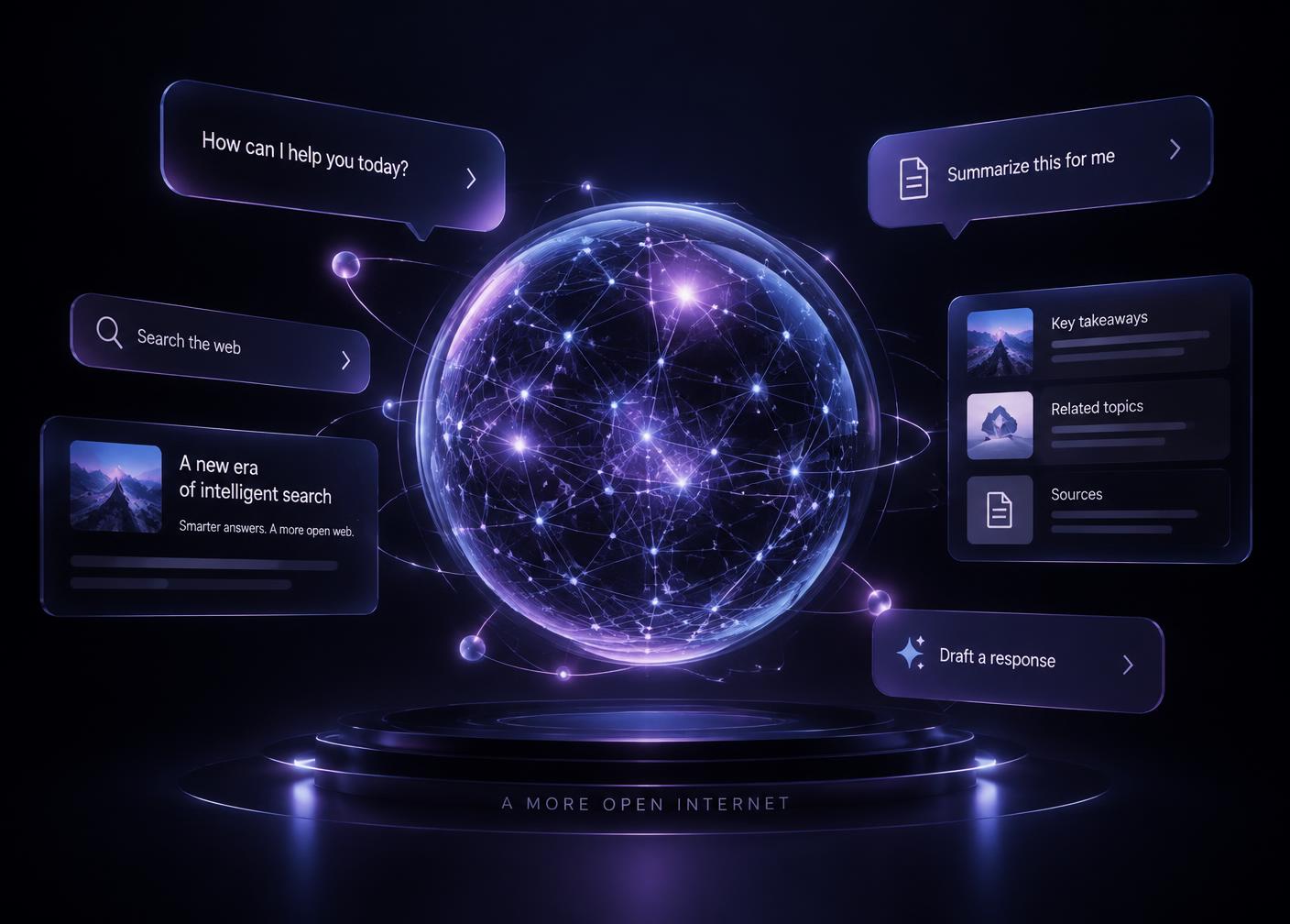 AI assistants answering questions and citing sources
